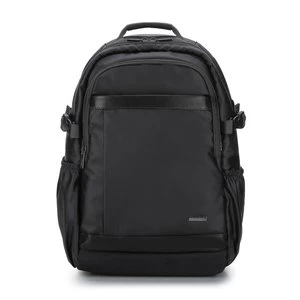 Męski plecak na laptopa 15,6’’ z lamówką z ekoskóry czarny Wittchen