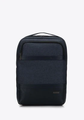 Męski plecak na laptopa 15,6 z szerokim uchwytem ciemnoniebieski Wittchen