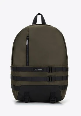 Męski plecak wielofunkcyjny z paskami z przodu zielony Wittchen