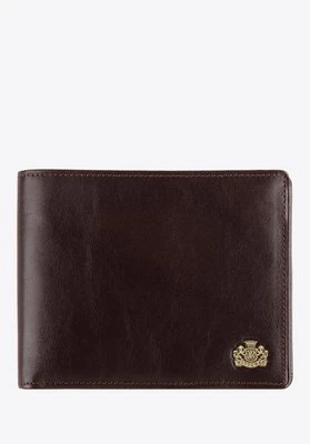 Męski portfel skórzany bez zapięcia brązowy Wittchen