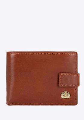 Męski portfel skórzany klasyczny jasny brąz Wittchen