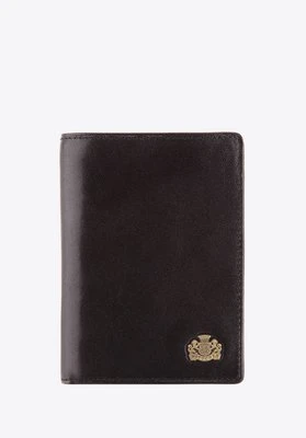 Męski portfel skórzany mały czarny Wittchen