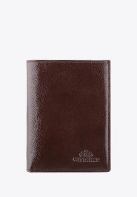 Męski portfel skórzany praktyczny brązowy Wittchen