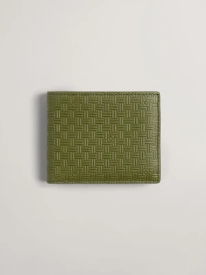 Męski portfel skórzany w pleciony deseń GANT