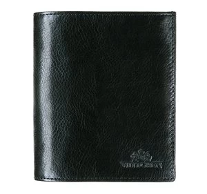 Męski portfel skórzany z herbem duży czarny Wittchen