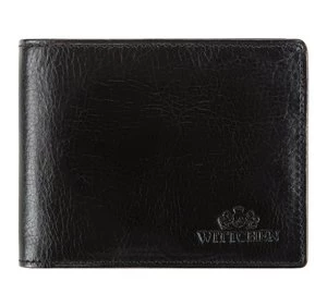 Męski portfel skórzany z miejscem na bilon czarny Wittchen
