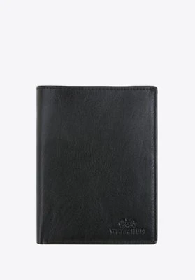 Męski portfel skórzany z przezroczystą przegródką Wittchen