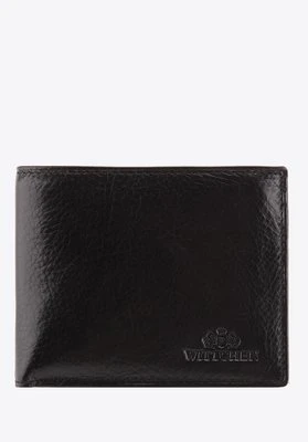 Męski portfel skórzany z wyjmowanym panelem czarny Wittchen
