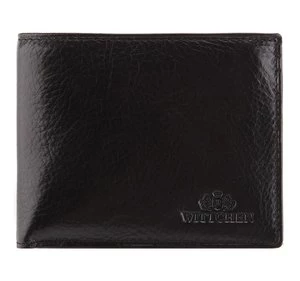 Męski portfel skórzany z wyjmowanym panelem czarny Wittchen