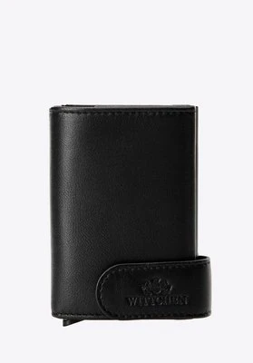 Męski portfel skórzany z wysuwaną przegrodą na karty czarny Wittchen