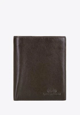 Męski portfel z RFID skórzany ciemny brąz Wittchen