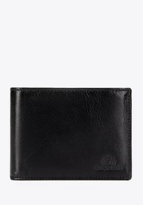 Męski portfel z rozkładanym panelem czarny Wittchen