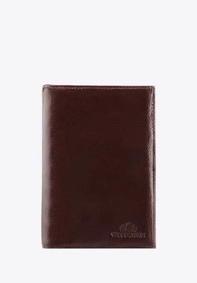 Męski portfel ze skóry klasyczny rozkładany brązowy Wittchen