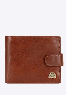 Męski portfel ze skóry poziomy jasny brąz Wittchen
