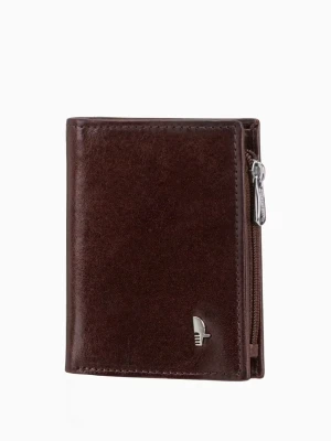 Męski skórzany portfel w kolorze brązowym Puccini