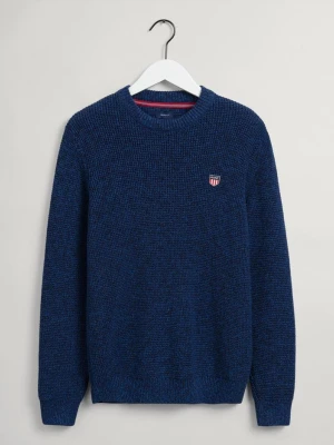 GANT męski sweter z okrągłym dekoltem wielobarwny