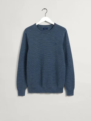 Męski Sweter z Okrągłym Dekoltem Wypłowiały GANT