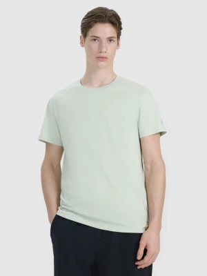 Męski t-shirt basic 4F FWSS25TTSHM2239 - zielony