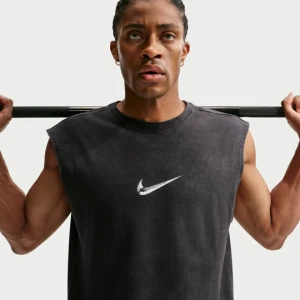 Męski T-shirt bez rękawów Nike - Czerń