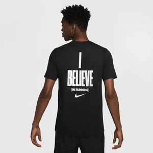 Męski T-shirt do biegania Nike - Czerń
