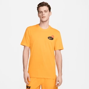 Męski T-shirt do fitnessu Nike Dri-FIT - Żółty