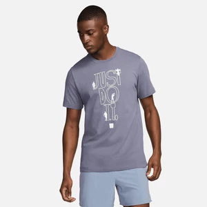 Męski T-shirt do fitnessu Nike - Szary