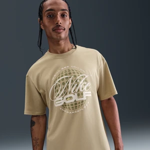 Męski T-shirt do golfa Nike - Brązowy