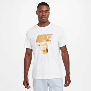 Męski T-shirt do koszykówki Dri-FIT Nike - Biel