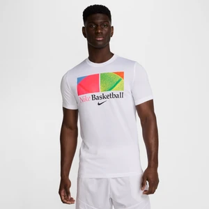 Męski T-shirt do koszykówki Dri-FIT Nike - Biel