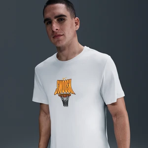 Męski T-shirt do koszykówki Dri-FIT Nike - Szary