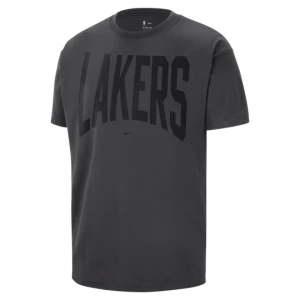 Męski T-shirt do koszykówki Los Angeles Lakers Nike - Szary