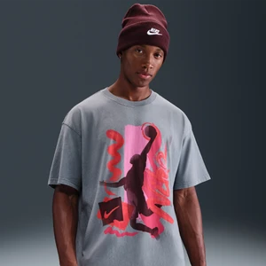 Męski T-shirt do koszykówki Max90 Nike - Szary