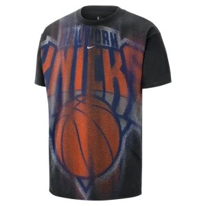 Męski T-shirt do koszykówki New York Knicks - Czerń Nike