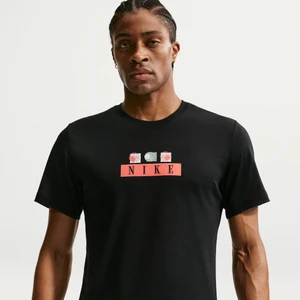 Męski T-shirt do koszykówki Nike - Czerń