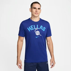 Męski T-shirt do koszykówki Nike Grecja - Niebieski