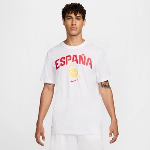 Męski T-shirt do koszykówki Nike Hiszpania - Biel