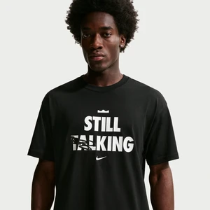 Męski T-shirt do koszykówki Nike LeBron „Shut Up and Dribble” - Czerń