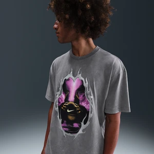 Męski T-shirt do koszykówki Nike - Szary