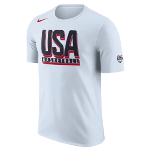 Męski T-shirt do koszykówki Nike USA Practice - Szary