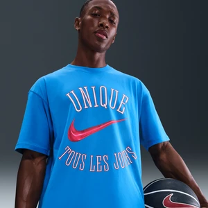 Męski T-shirt do koszykówki Victor Wembanyama - Niebieski Nike