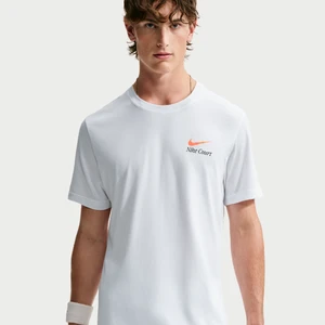 Męski T-shirt do tenisa Dri-FIT NikeCourt - Biel