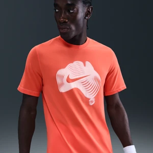 Męski T-shirt do tenisa Dri-FIT NikeCourt - Pomarańczowy