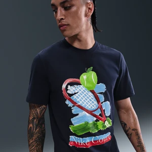 Męski T-shirt do tenisa NikeCourt - Niebieski