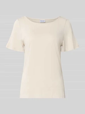 męski t-shirt o kroju regular fit model 'PCANORA' Pieces Beżowy