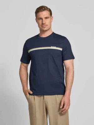 męski t-shirt o kroju regular fit z czystej bawełny Boss