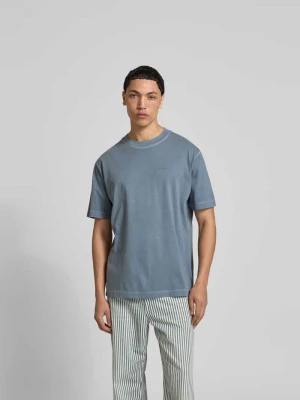 t-shirt o kroju regular fit z czystej bawełny Closed Średnioszary