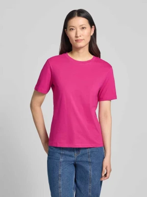 męski t-shirt o kroju regular fit z czystej bawełny Jake*s Fuksjowy
