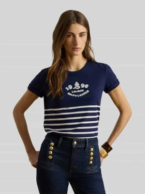 męski t-shirt o kroju regular fit z czystej bawełny Lauren Ralph Lauren