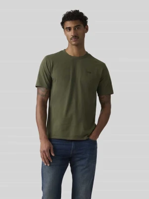 męski t-shirt o kroju regular fit z czystej bawełny Levi's Oliwkowy