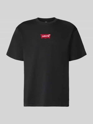 męski t-shirt o kroju regular fit z czystej bawełny Levi's Czarny